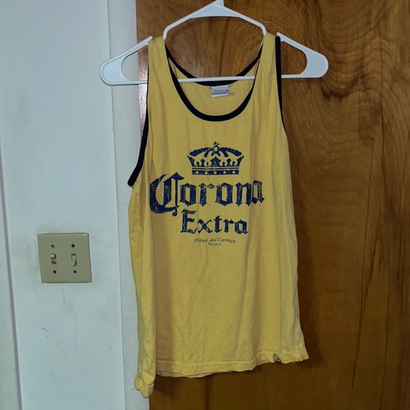 Corona Other - Yellow Corona Extra Playa Del Carmen Mexico Tank Top